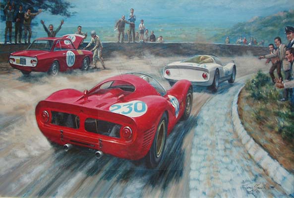 Motoring artwork by Anthony Smith